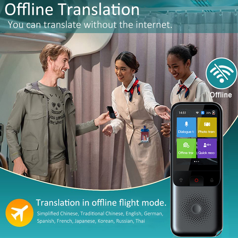 T11 Intelligent Voice Translator: 10 countries offline, 134 languages, Wi-Fi, photo and audio recording intelligent voice translator Specification image