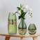 北欧金边玻璃花瓶软装ins风花瓶客厅插花器鲜花干花瓶创意装饰品图