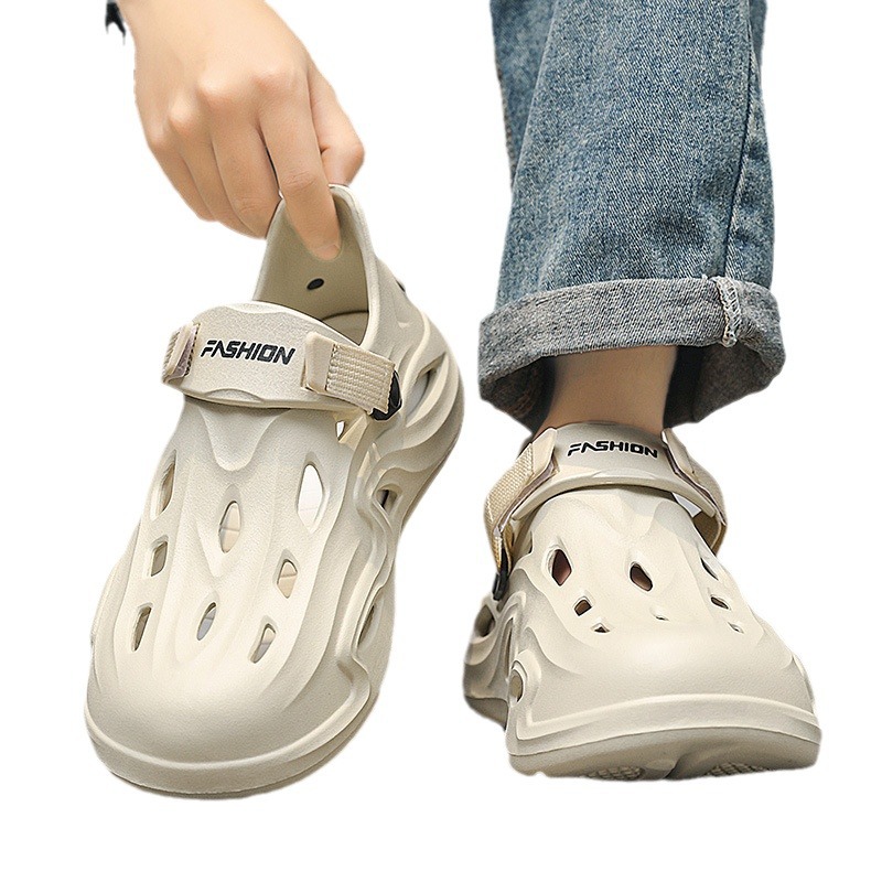 Thick-Soled Crocs Men's Summer 2024 New Sports Non-Slip Beach Shoes Wear Sandals Wholesale Item Picture