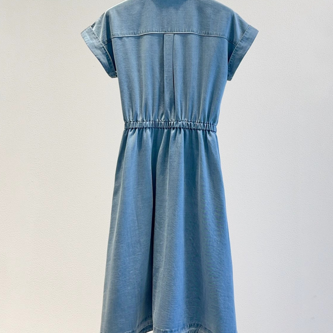 【 Mall Same Style 】25 Summer Light and breathable Tencel fabric cool and comfortable lapel women's denim dress Specification drawing