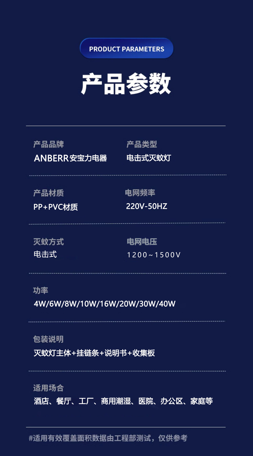 跨境电击式灭蚊灯户外全自动诱蚊餐厅家用商用智能挂壁苍蝇灭蚊器详情25