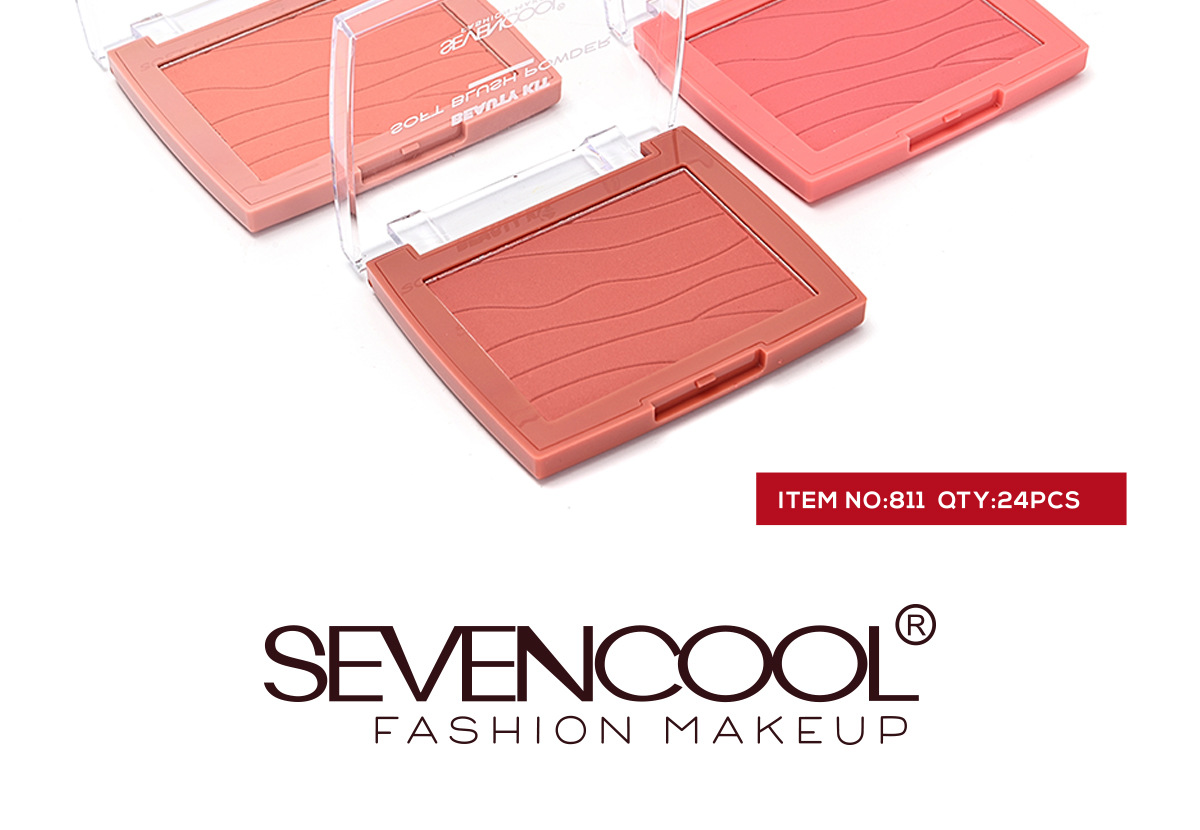 SEVENCOOL Blush matte, long-lasting whitening, easy to apply, blush cosmetics, makeup, nude series, single color blush pic 16