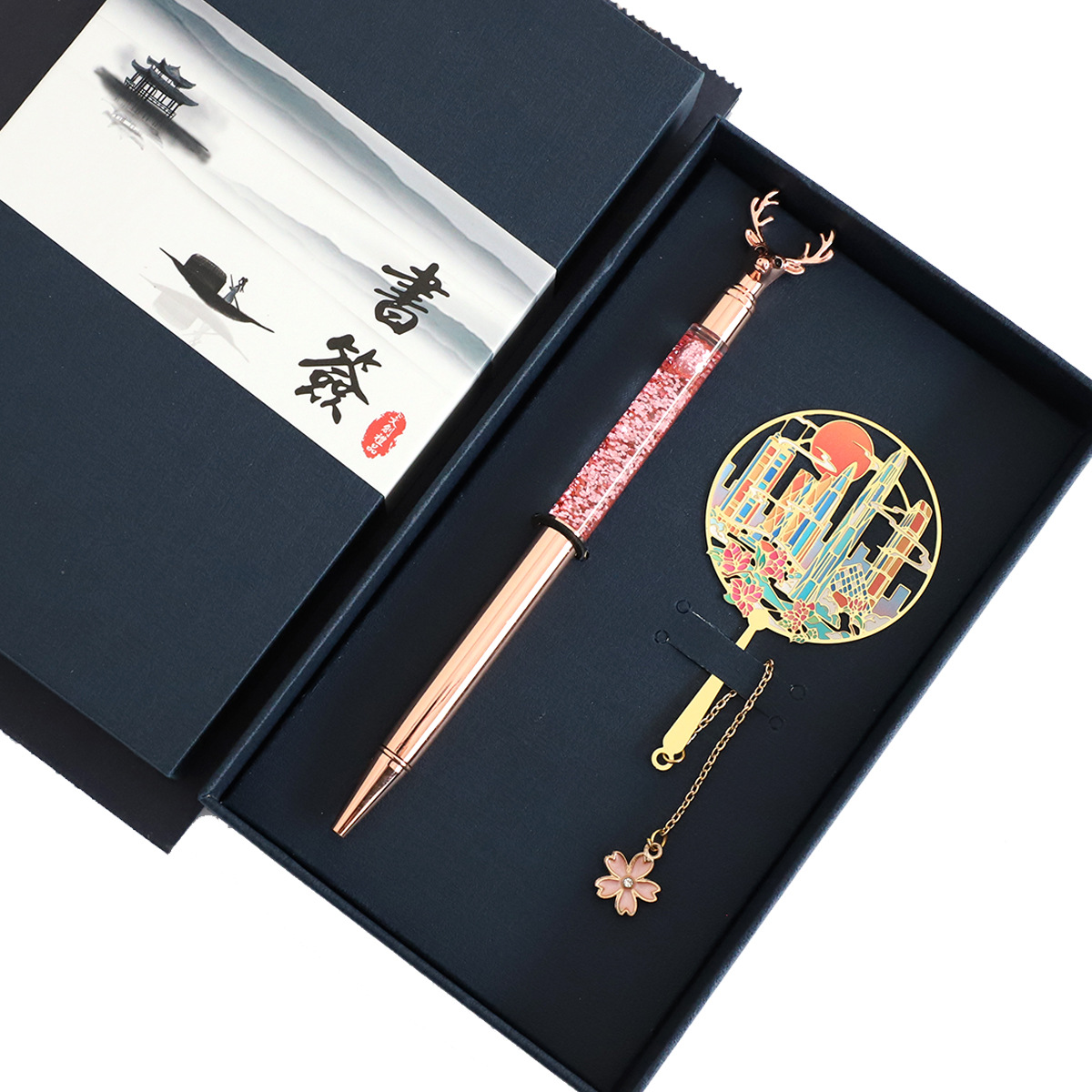 Guangzhou Tower, Little Waist, a characteristic scenic spot in Guangdong, metal hollowed-out bookmark, a tourist souvenir for students in Shenzhen Application Scenario