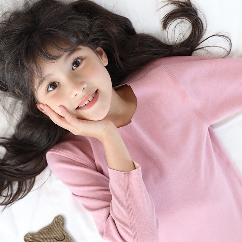 Niños lencería térmica conjunto invierno nuevo sin trazos medianos grandes niños otoño pantalones AB facial hombres y mujeres legging lencería Specification image