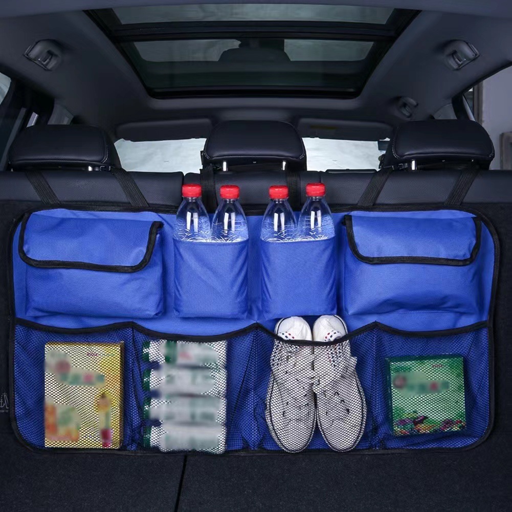 Oxford cloth car trunk storage hanging bag, car storage net bag, Oxford cloth car trunk storage bag details Picture