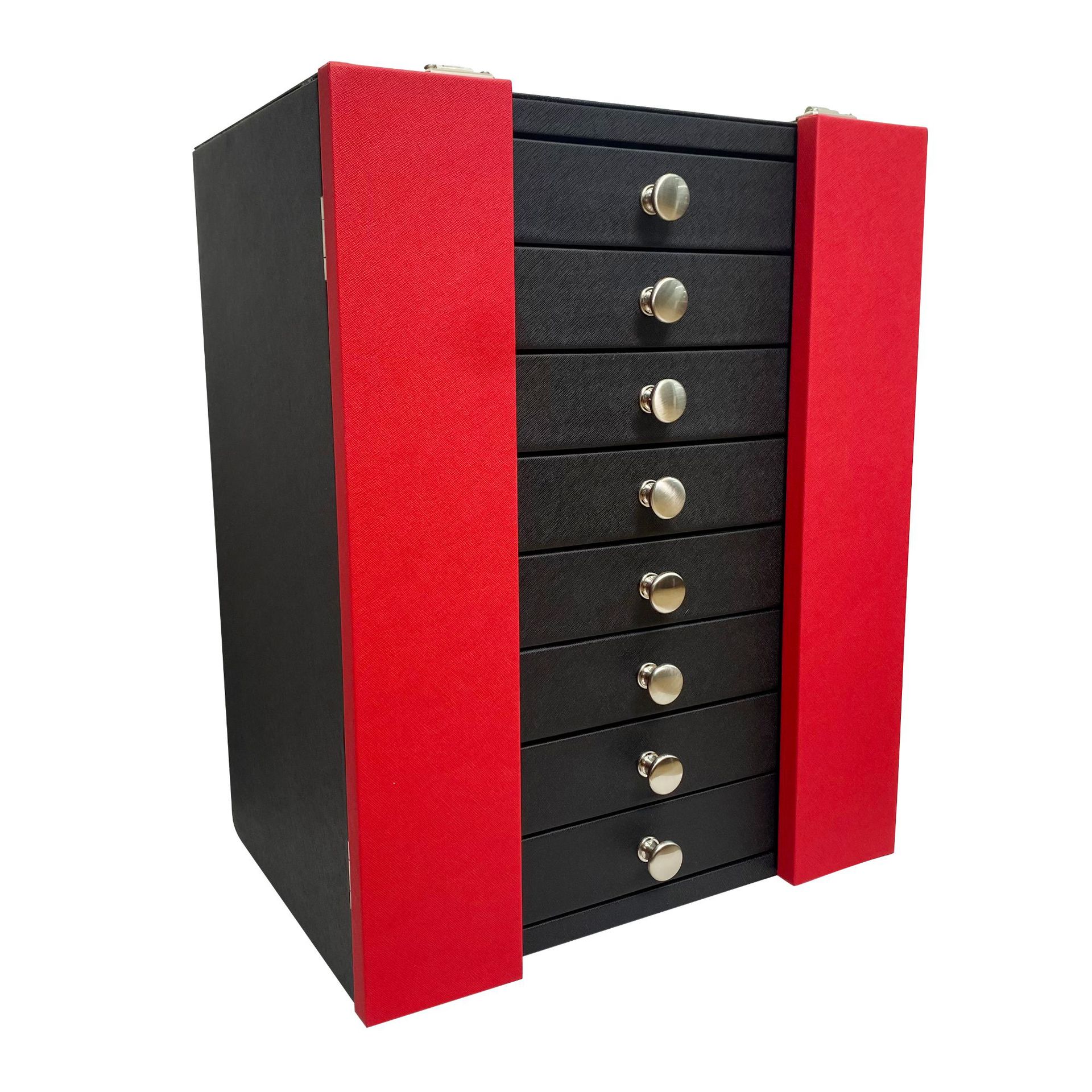64) أدراج للنظارات البصرية الجلدية لأدراج صناديق العينات ذات العدسات المقفلة Item Picture