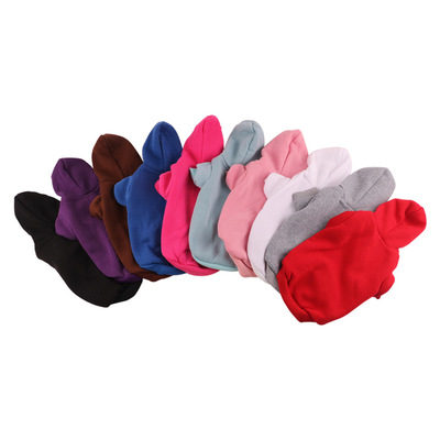 Hooded Two-Foot Hoodie Pet Clothing Autumn And Winter New Thick Multi-Color Dog Coat Pet Hoodie Medium-Sized Dog Item Picture