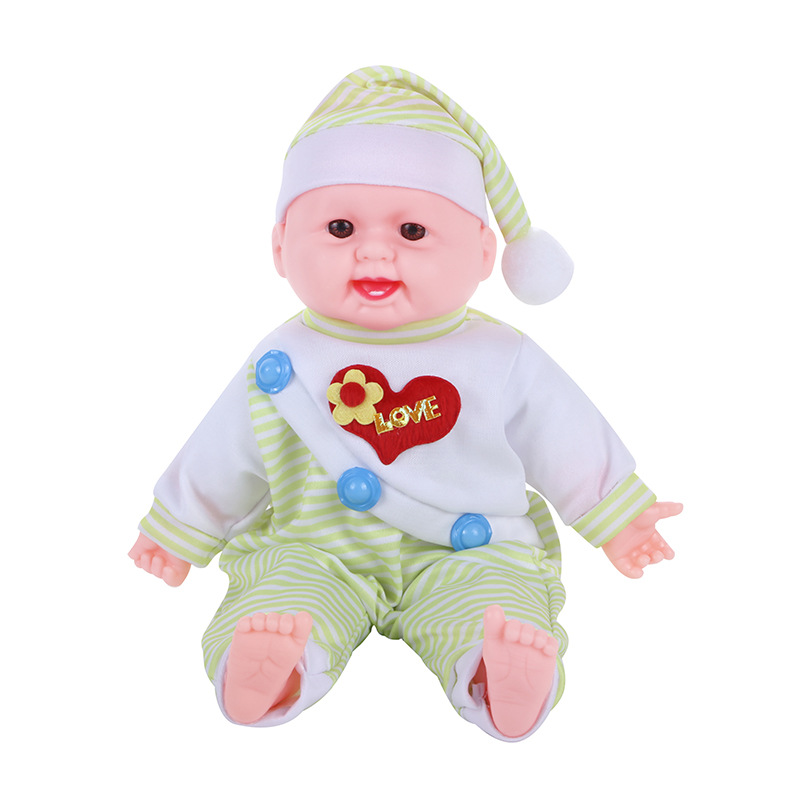Small Doll Baby Play Doll Skin-Friendly Vinyl Doll Domestic Sister Teaching Aids Children Early Education Comfort Doll Specification drawing
