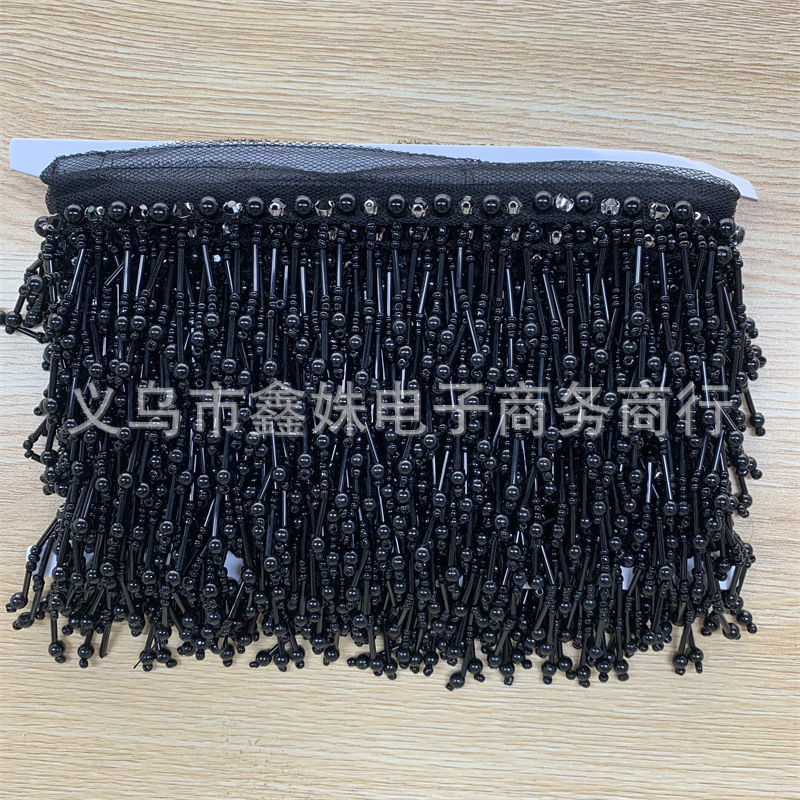 Handmade beaded, pearl, webbing, tassel, lace, barcode, clothing, curtain, decoration, DIY accessories details Picture