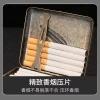 Retro relief 20-piece double-sided cigarette box, metal cigarette box, cross-border export product, gift box manufacturer wholesale Application Scenario