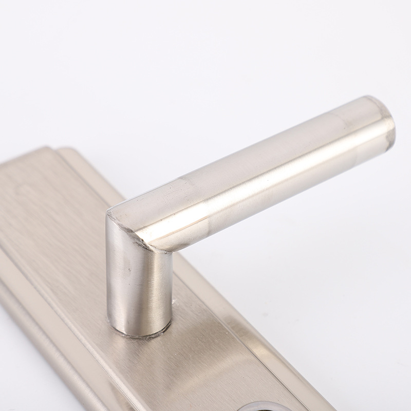 Wholesale Lock Door Universal Security Door Handle Door Lock Handle Solid Thick Handle Iron Door Handle details Picture