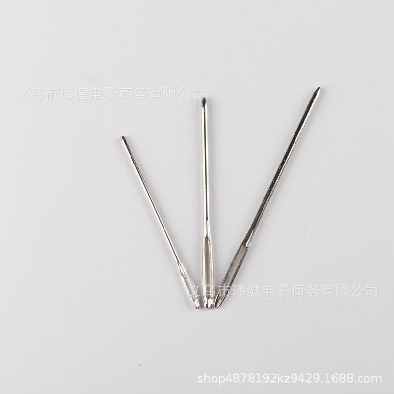 Large Eye Blunt Needle Ribbon Embroidery Round Head Sewing Leather Goods Gold Tail Thick Head Sewing Needle Embroidery Needle Hand Sewing Needle Cross Border details Picture