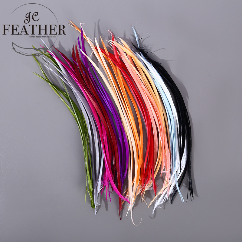 新款彩色鹅毛撕单边优质羽毛工艺品服装玩具羽毛装饰原料配件批发