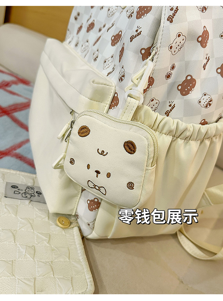 2025新款印花中学生书包韩版时尚大容量初高中生学院风双肩包百搭详情11