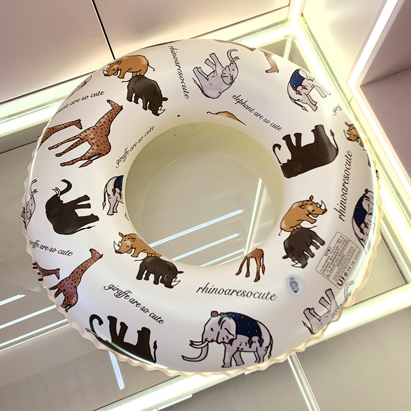 24 New Manga Style Printed Swimming Ring Thickened Environmental Protection Materials Two Yuan Underarm Ring Animation Swimming Ring Wholesale Specification drawing