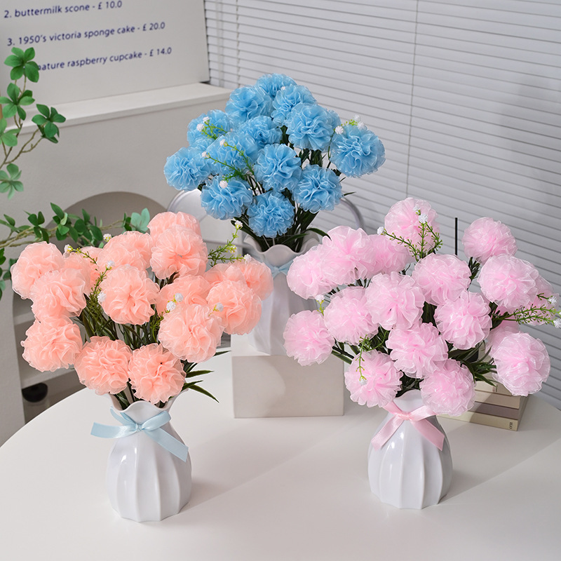 Snow gauze ribbon diy carnation material package to make flower bouquets, home decoration ornaments, as a Teachers' Day gift Application Scenario