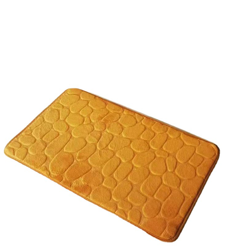 Alfombra coral fleece piedra en relevo hogar memory foam dormitorio baño engrosado absorbente alfombra alfombra antideslizante Item Picture