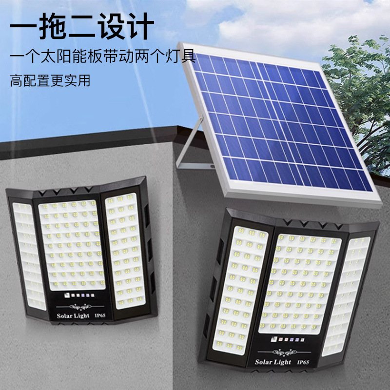 New Solar Floodlight Outdoor Waterproof Garden Floodlight Household Indoor Split High-Light Solar Lamp Application Scenario