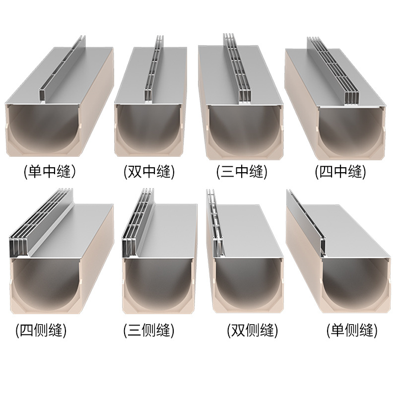 Stainless steel linear slit type water channel cover plate, 304 water channel cover plate, water channel cover plate, linear drainage channel details Picture