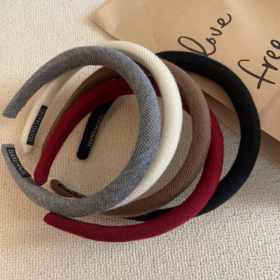 Retro checkered hairband for women, 2024 new high top facial cleansing headband, versatile for early autumn outings, hairpin headwear
