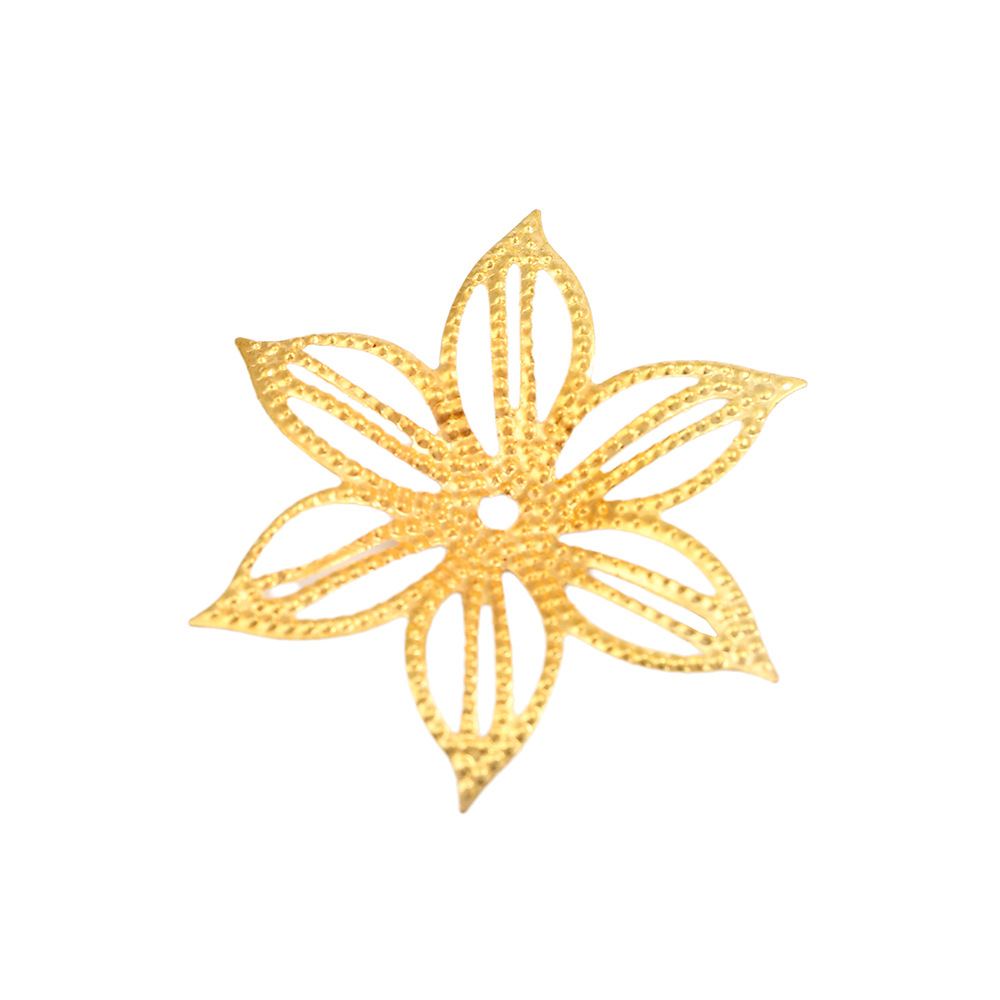 Hollow Butterfly Flower Alloy Accessories Pendant Pendant Handmade Diy Hair Accessories Butito Personality Instagram Ledger Materials Item Picture