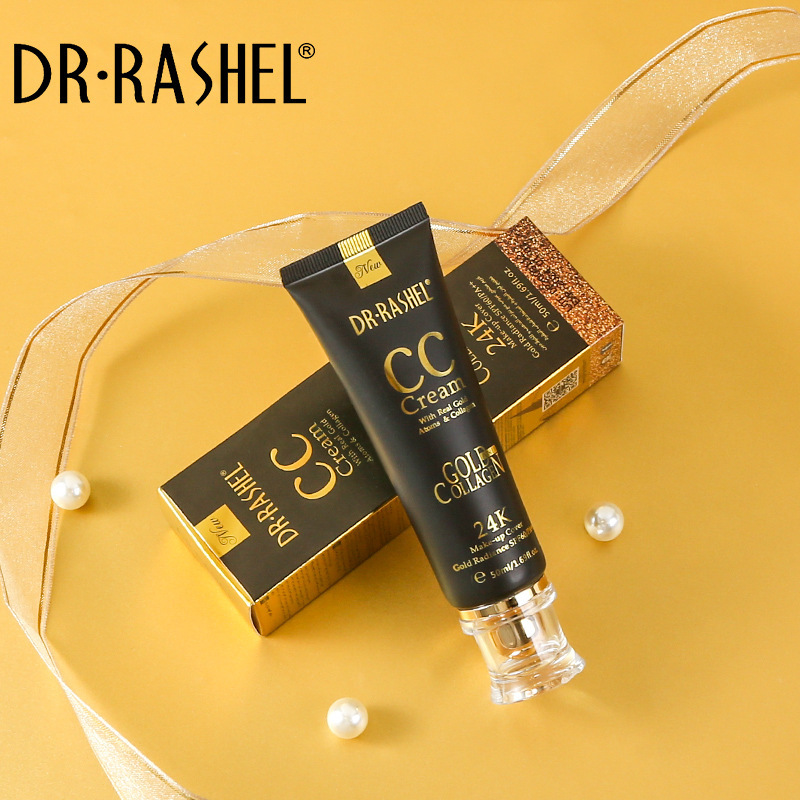 DR.RASHEL 24K黄金遮瑕隔离霜自然保湿裸妆粉底霜