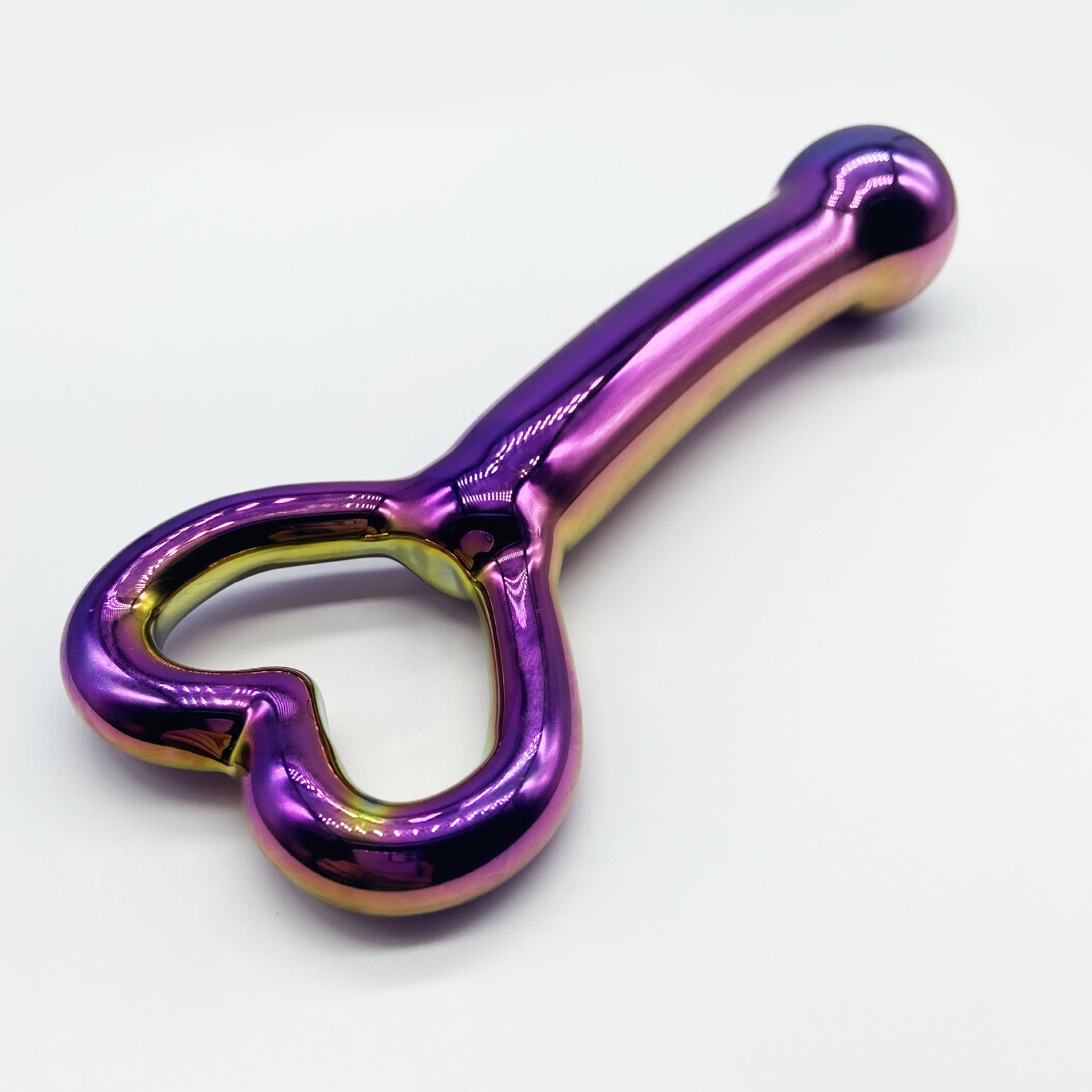 Sex toys stimulate couple flirting with glass gold-plated masturbation sticks and simulated anal plugs Item Picture