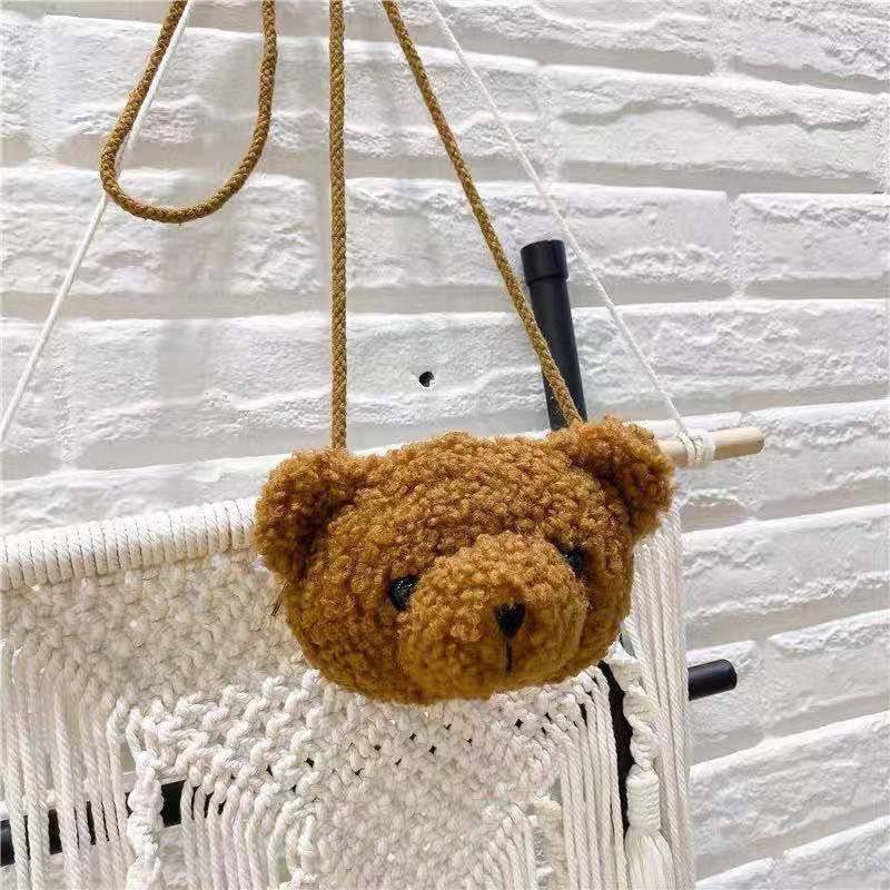 Cute peluche oso cero billetera