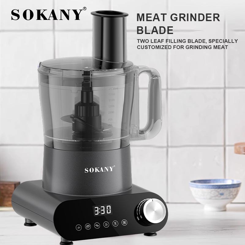 Foreign trade SOKANY03063 food processor, household 7in1 multi-functional blender, slicing, mincing, kneading and juicing machine Item Picture