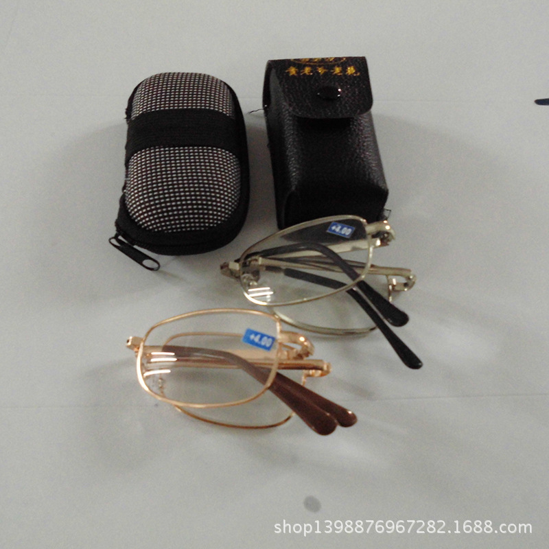 Factory direct supply of folding reading glasses, elderly reading glasses, retro frame resin sheet reading glasses wholesale