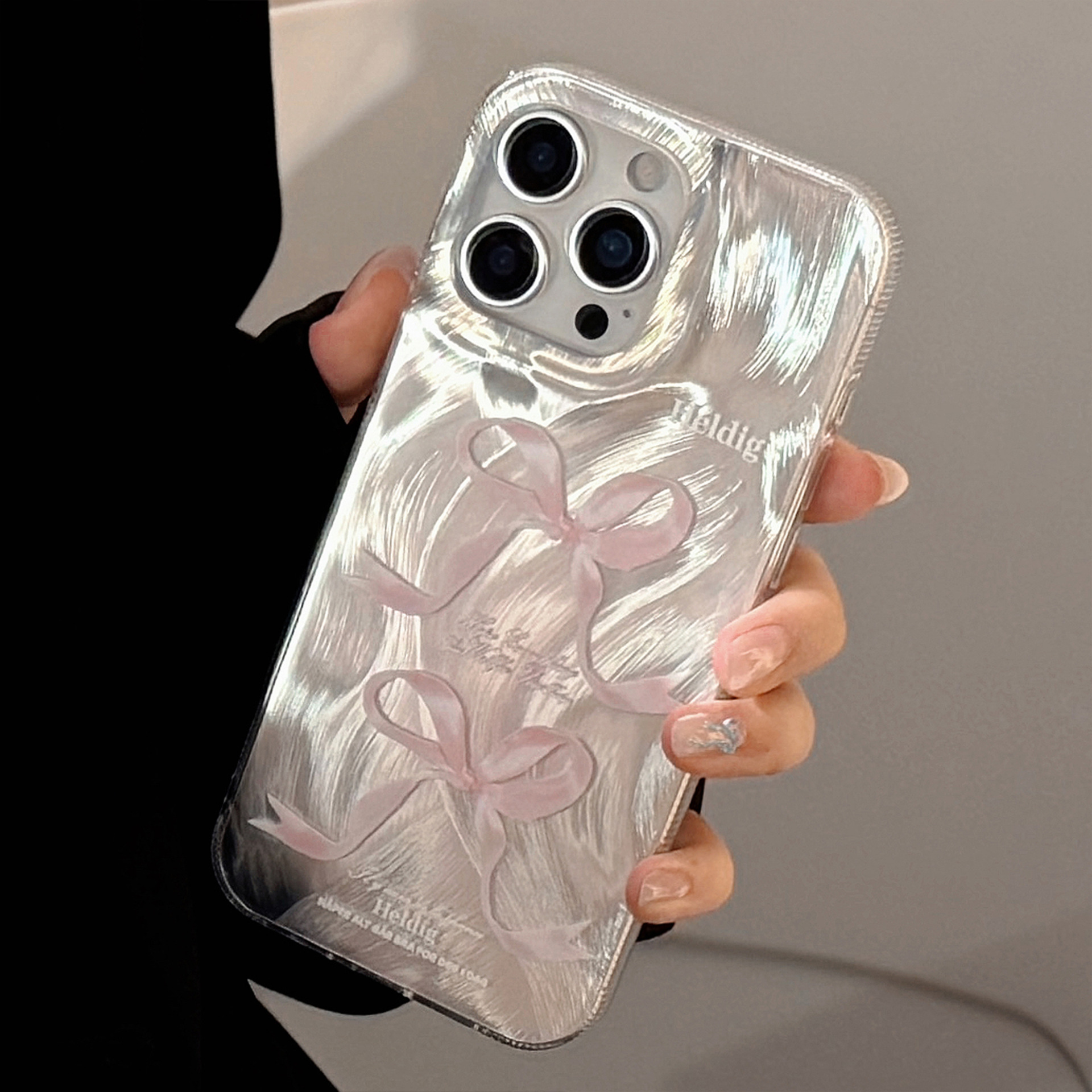 Dopamine Colorful Bow 17promax iphone16 compatible iPhone 16 phone case 14/13 Feather imd pic 13