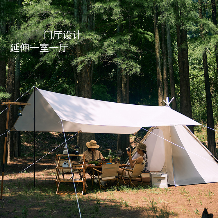 Thickened tent for outdoor camping, rainproof and sun-proof for two people, Indian pyramid outdoor canopy, mosquito-proof park Specification image