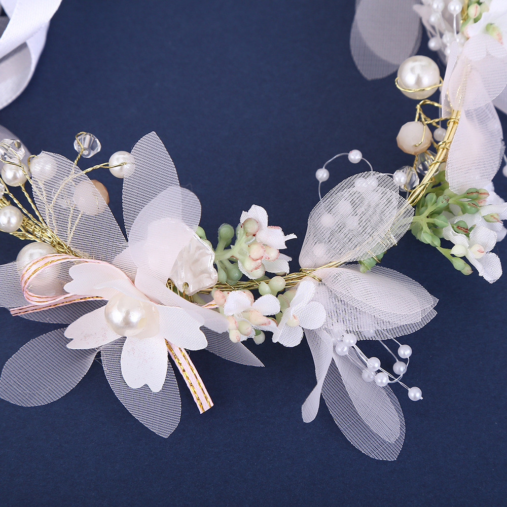Korean Version Of Super Fairy Princess Mori Flower Fairy Headdress Ins Simple Sweet Princess Hair Band Children Accessories Wholesale Specification drawing