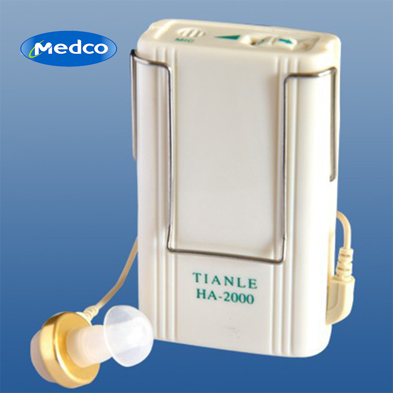 跨境专供HA-2000助听器老年人专用盒式助听器小型迷你声音放大器