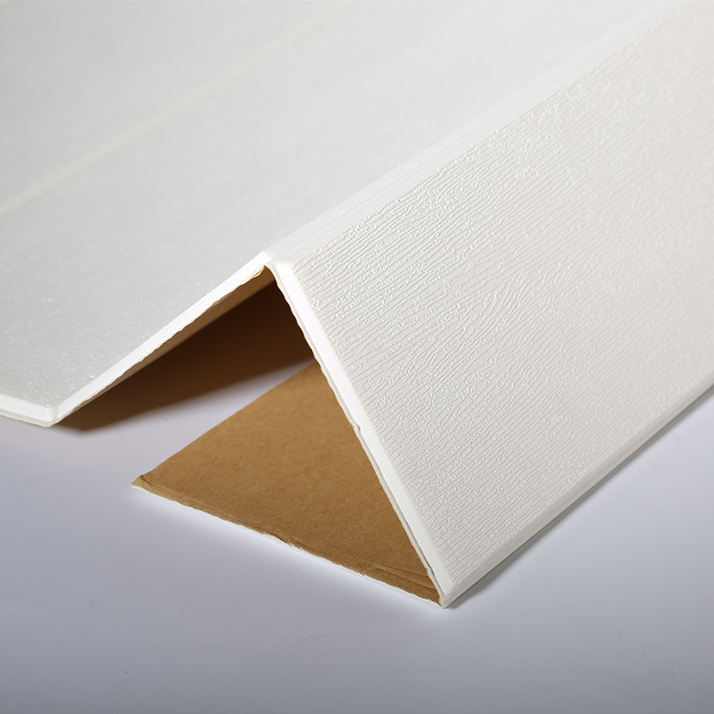 Self-Adhesive Wall Paper Foam Wallpaper 3D Three-Dimensional Wall Paste Imitation Wood Grain Skirt Wall Panel Waist Line Flexible Packaging Decorative Stickers details Picture