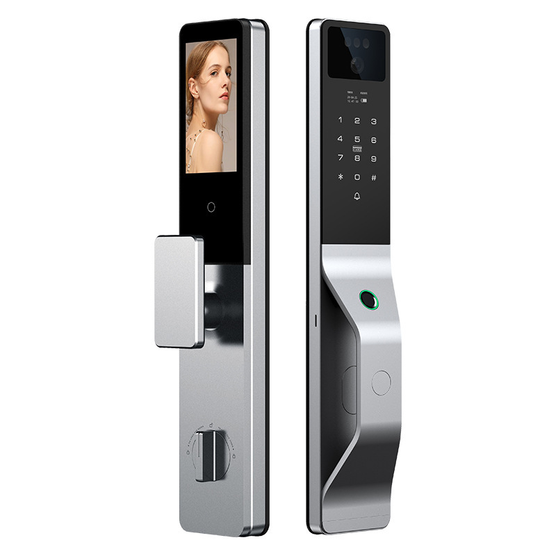 Graffiti fully automatic fingerprint lock, household security door, password lock, facial recognition smart lock, remote electronic lock
