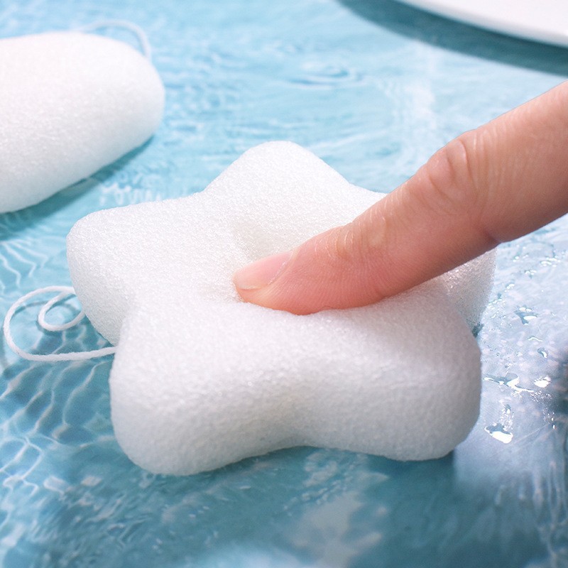 Sponge Baby Bath Sponge Children's Face Wash Konjac Pooper Newborn Baby Bath Cotton Scrub Magic Specification drawing
