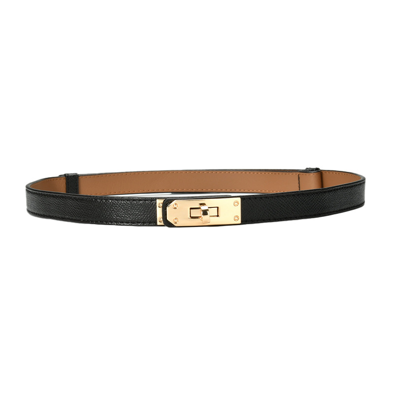 All Vintage Waist Decoration Women Thin Waist Belt Women's Leather South Korean Fashion Girth Thin Belt Women With Dress Decoration Item Picture