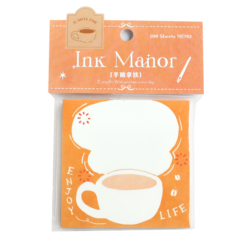 Note For 100 Notes Ink Manor Series Creative Literary Style Hand Ledger Material Message Paper Item Picture