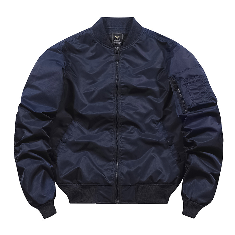 Autumn and winter tough guy jacket live-streaming supply [Cotton/thin] Air Force ma1 pilot jacket men's flight jacket Specification image