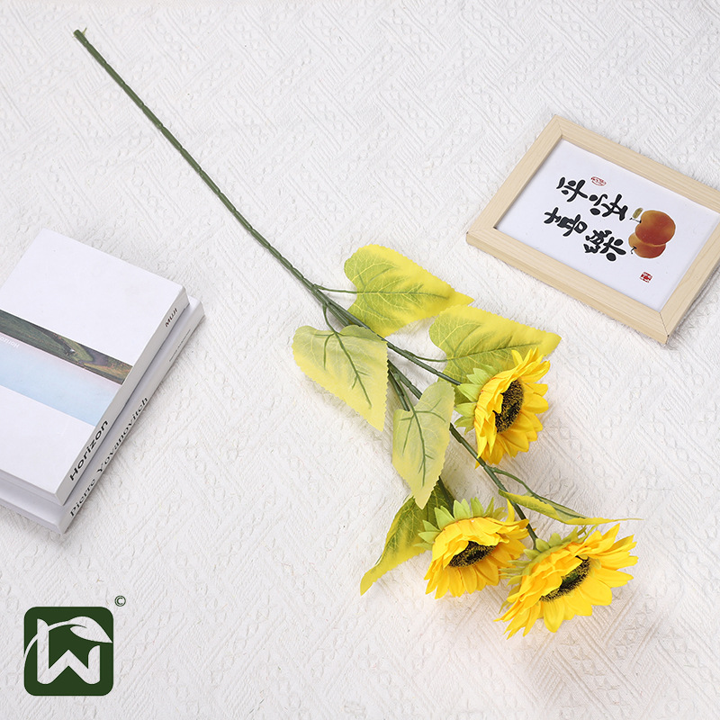 High-end light luxury single-piece simulated sunflower living room, home, outdoor decoration props, sunflower decorative flower arrangements and bouquets Application Scenario