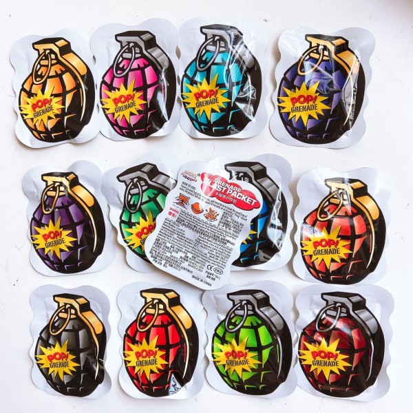 Grenade explosion simulation, automatic inflation, self-explosion bomb explosion, pressure relief, prank prank, stress relief, little scare package toy details Picture