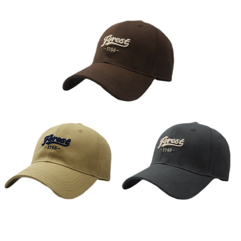 Korean Version Of The New Embroidered Letter Baseball Cap Male Spring And Summer Outdoor Everything With A Duck Hat Female Wide Eaves Show Face Small Hat Item Picture