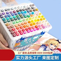 Manufacturer touch double head marker set alcohol oily children's animation color painting marker wholesale