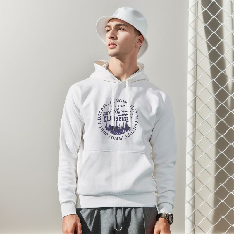 350G fleece hoodie custom logo solid color fashion hoodie sweater work shirt a minimum order advertising shirt details Picture