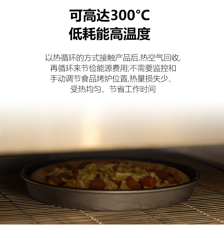 商用YXP-500链式烘烤炉微电脑控制热风循环披萨烤炉详情6