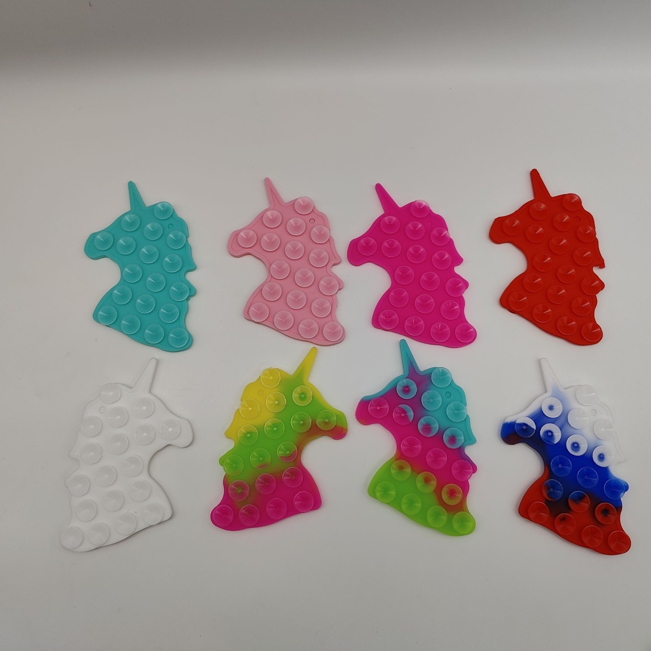 Silicone unicorn double-sided suction cup Mobile tablet non-slip silicone suction cup Multi-functional unicorn double-sided suction cup details Picture