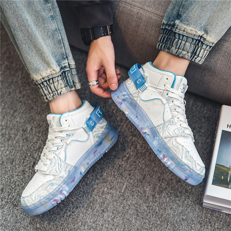 Men's Shoes Air Force One Aj Putian High Top Board Shoes Male Network Red Everything In Winter Sports In The Help Of Fashion Brand Casual Shoes Specification drawing