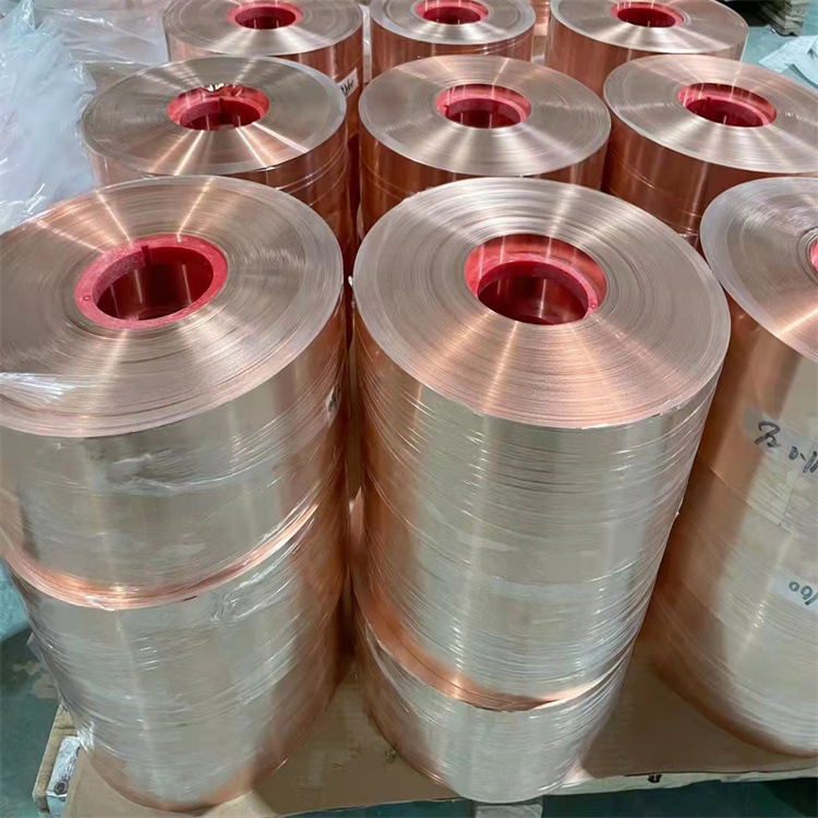 Copper strip manufacturer 0.2*200 floor anti-static copper foil copper strip T3 copper hard state soft state red copper sheet 0.5*200