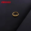 Chuangmei Jewelry's gold-plated car flower crown ring, a light luxury and individual open-mouth ring, a simple and niche Instagram influencer ring details Picture